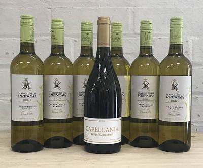 Lot 104 - 7 Bottles Mixed Lot White Rioja to include Marques de Murrieta ‘Capellania’