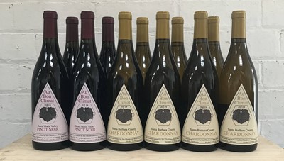 Lot 122 - 11 Bottles Mixed Lot Fine Californian Wines from ‘Au Bon Climat’ Winery