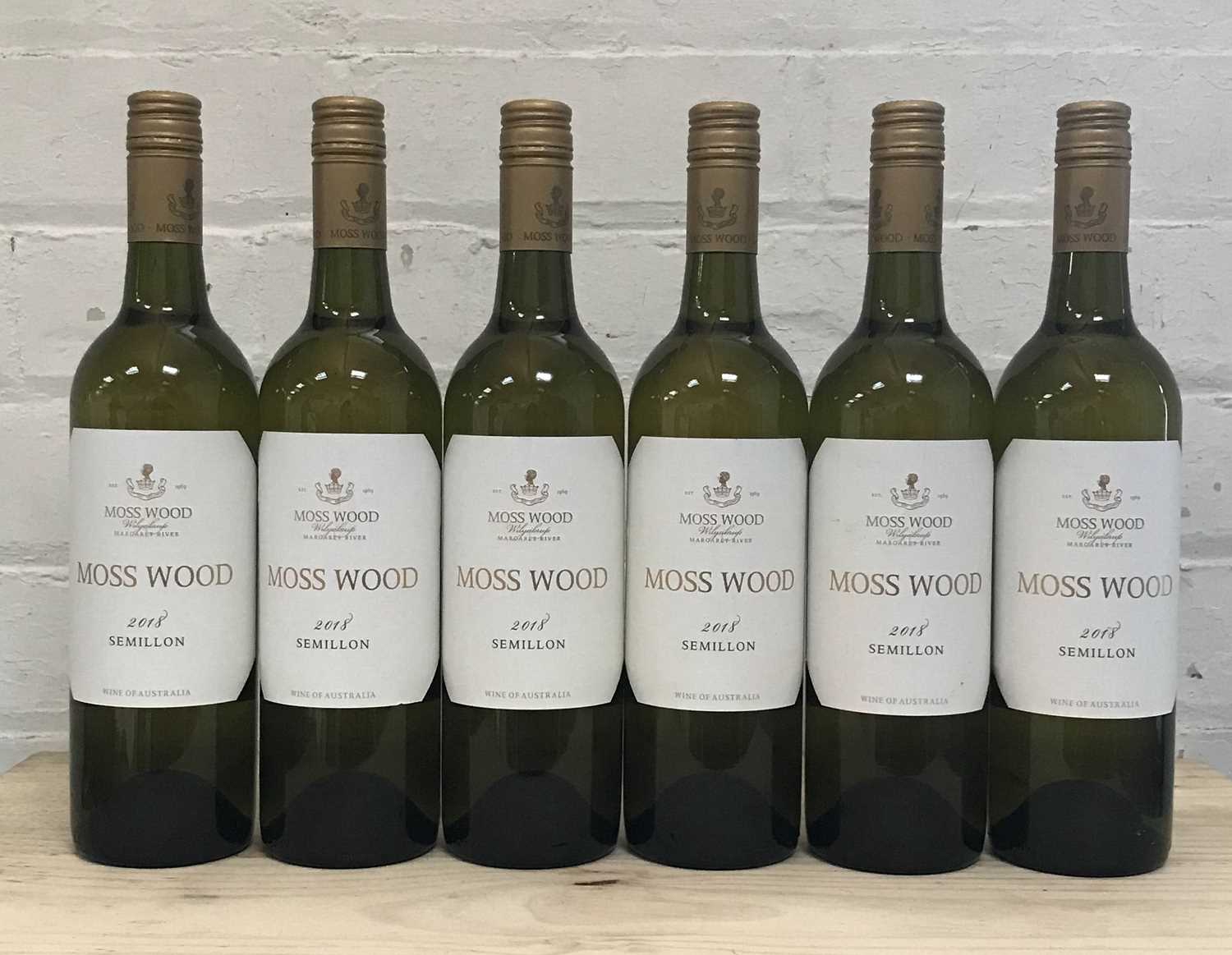 Lot 131 - 6 Bottles Moss Wood Semillon Margaret River W. Australia 2018