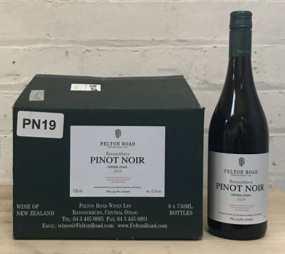 Lot 136 - 6 Bottles Felton Road ‘Bannockburn’ Pinot Noir Marlborough New Zealand 2019