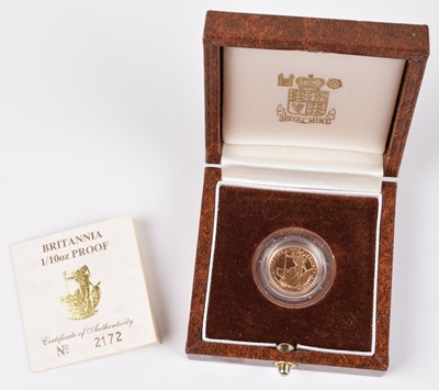 Lot 97 - 1988 Royal Mint, Proof Britannia 1/10oz.
