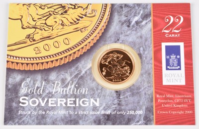 Lot 91 - 2000 Royal Mint, Bullion Sovereign.