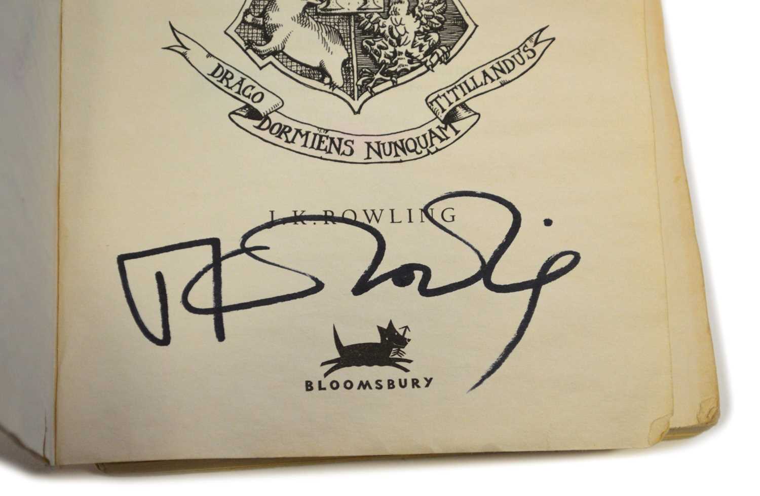 Lot 35 - JK Rowling signed volume of Harry Potter and the Chamber of Secrets