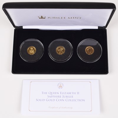 Lot 29 - Jubilee Mint, The Queen Elizabeth II Sapphire Jubilee Solid Gold Coin Collection, 2017.