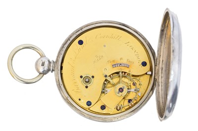 Lot 224 - A silver open face pocket watch by Barraud & Lund, London