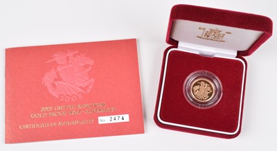 Lot 116 - 2005 Royal Mint, Proof Half-Sovereign.