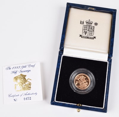 Lot 117 - 1993 Royal Mint, Proof Half-Sovereign.