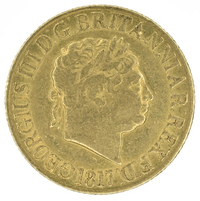 Lot 35 - King George III, Sovereign, 1817.