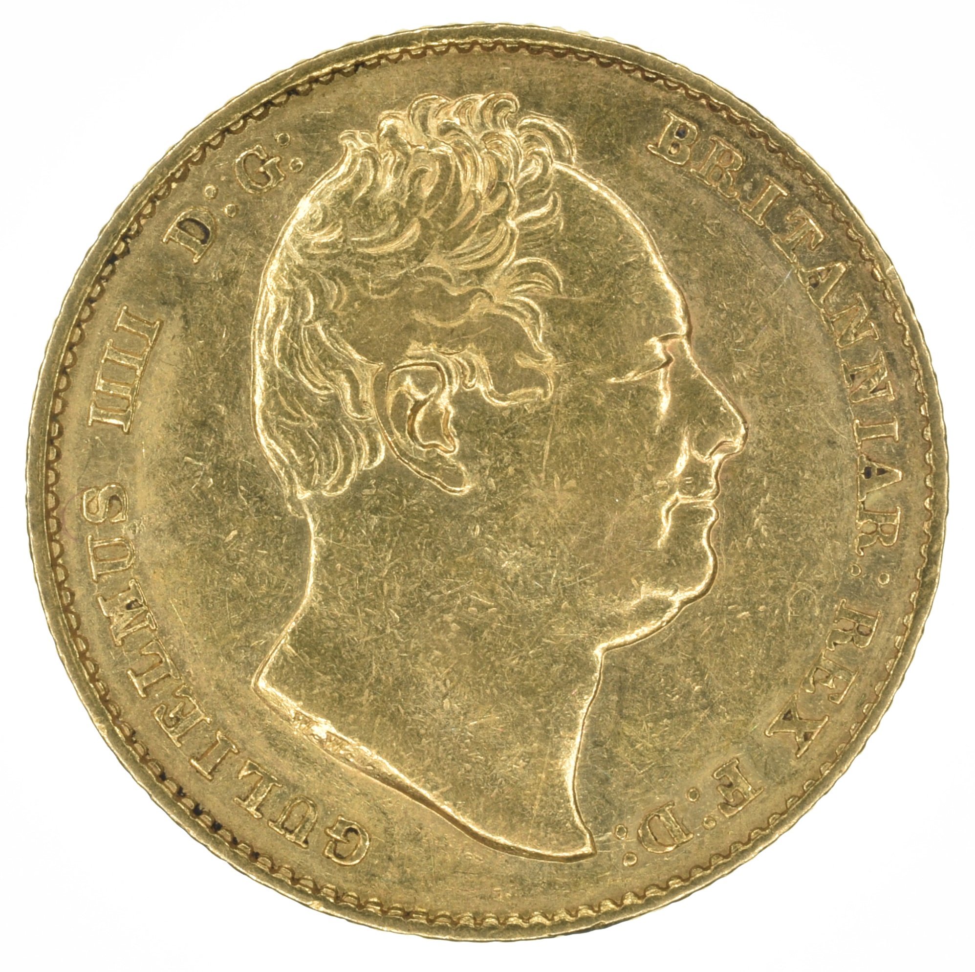 Lot 42 King William IV, Sovereign, 1833.