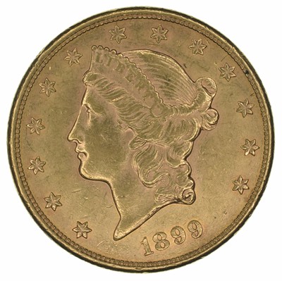 Lot 138 - United States of America, Twenty Dollars, Double Eagle, 1899 S Liberty Head San Francisco Mint.