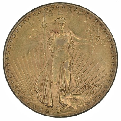Lot 141 - United States of America, Twenty Dollars, Double Eagle, 1925 Saint Gaudens Philadelphia Mint.