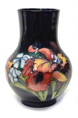 Lot 82 - Moorcroft orchid pattern vase