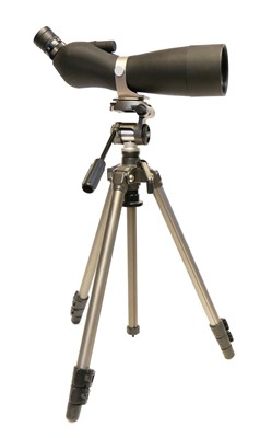 Lot 538 - Opticron GS815 GA spotting scope with Velbon Sherpa 250R tripod