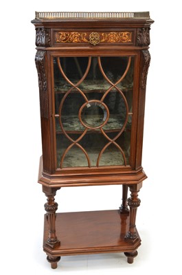 Lot 312 - Edwardian mahogany display cabinet