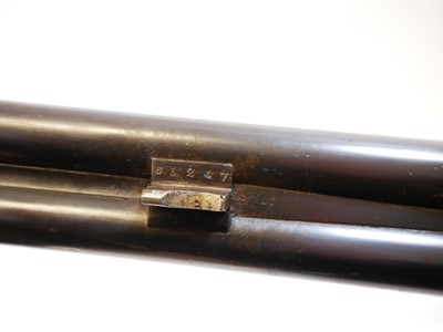 Lot 455 - Sanders of Maidstone 20 bore side by side hammer gun LICENCE REQUIRED