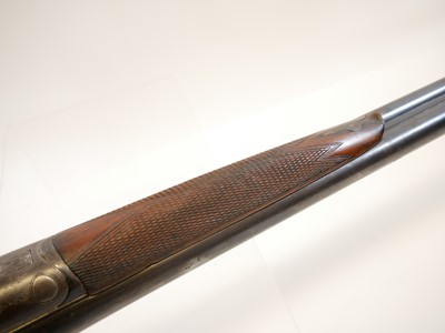 Lot 455 - Sanders of Maidstone 20 bore side by side hammer gun LICENCE REQUIRED