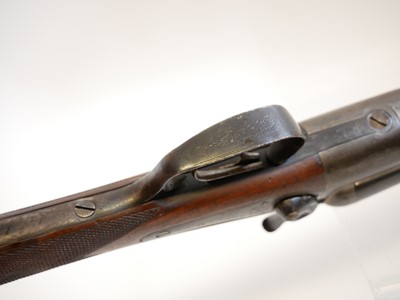 Lot 455 - Sanders of Maidstone 20 bore side by side hammer gun LICENCE REQUIRED