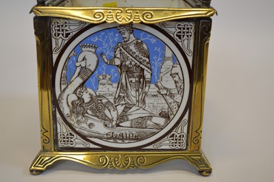 Lot 95 - Brass Planter with Four Minton Tiles Designed by John Moyr Smith