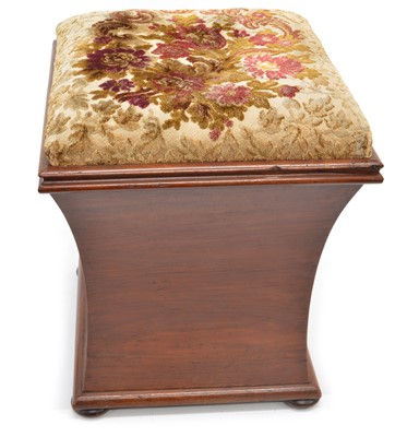 Lot 248 - Victorian box stool