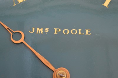 Lot 203 - James Poole, London, single fuse wall clock