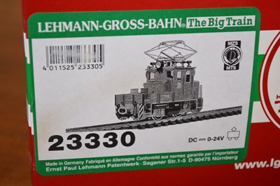 Lot 177 - LGB G Scale maintenance locomotive 23330