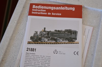Lot 175 - LGB G Scale steam locomotive 21881