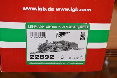 Lot 158 - LGB G Scale steam locomotive and tender 22892