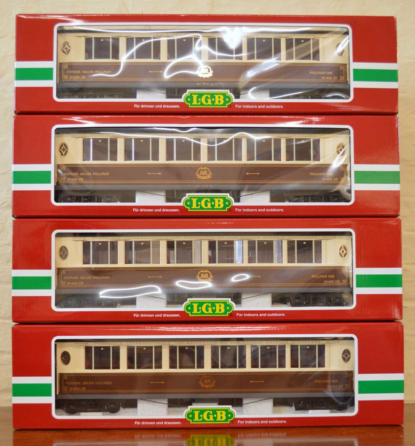 Lot 183 - LGB G Scale Orient Express Salon Pullman Passenger Cars 32650