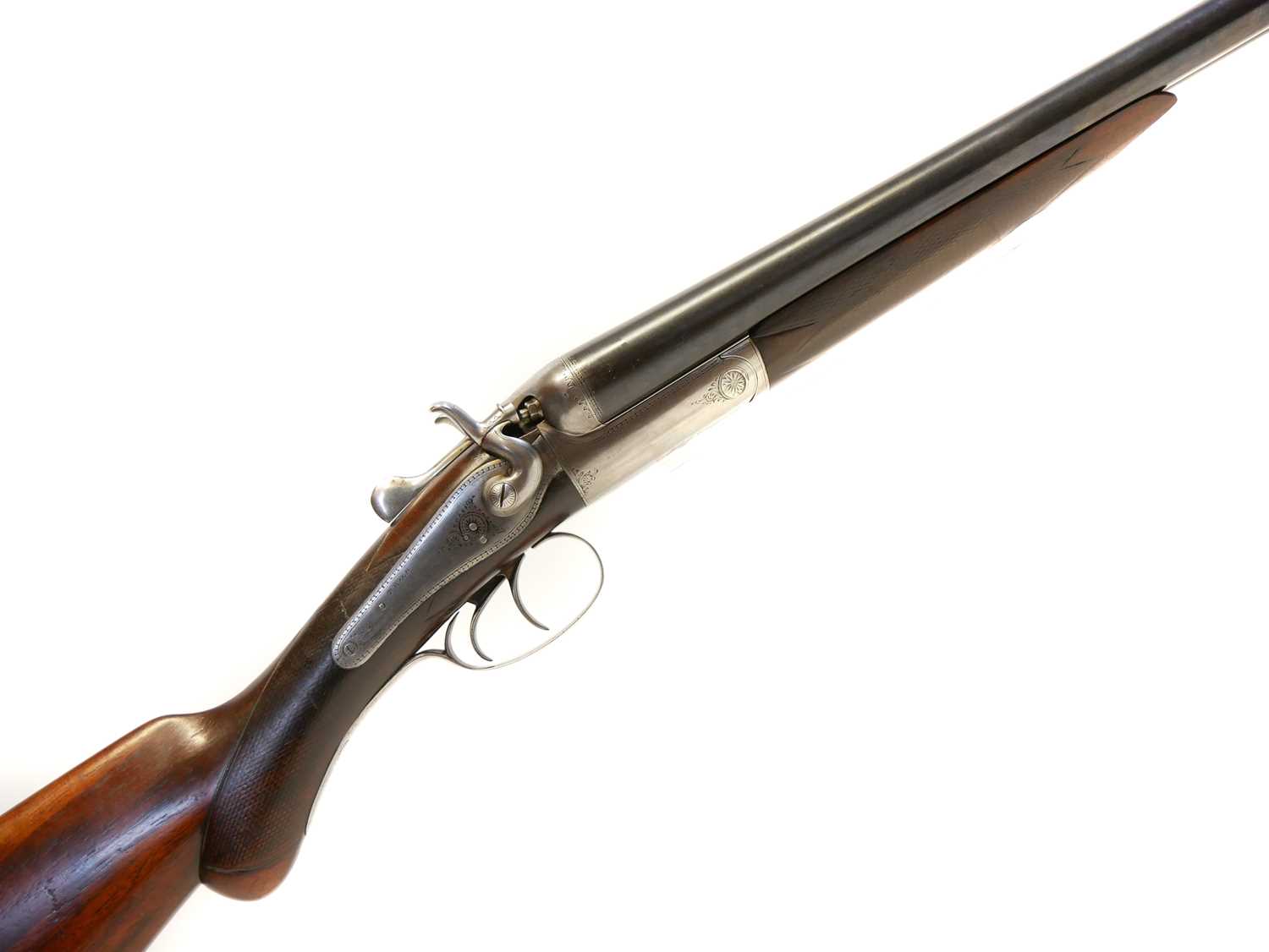 Lot 451 - T. Wild 12 bore side by side hammergun LICENCE REQUIRED