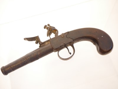 Lot 17 - Flintlock pocket pistol