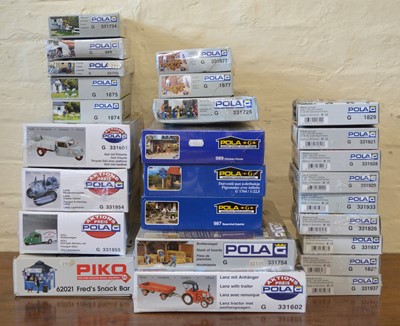 Lot 201 - Large collection of G scale Pola G and Piko scenery