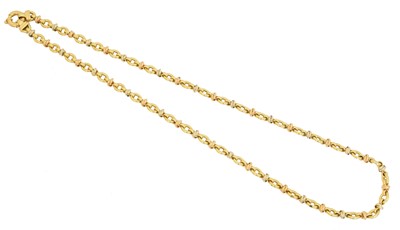 Lot 86 - An 18ct gold chain necklace