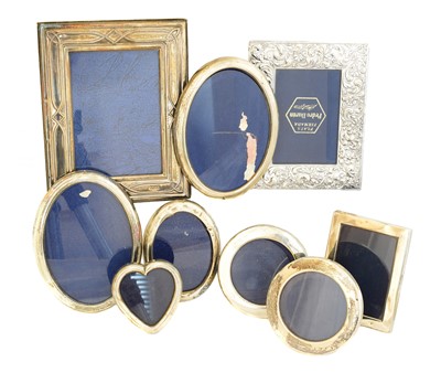 Lot 116 - A selection of silver fronted frames