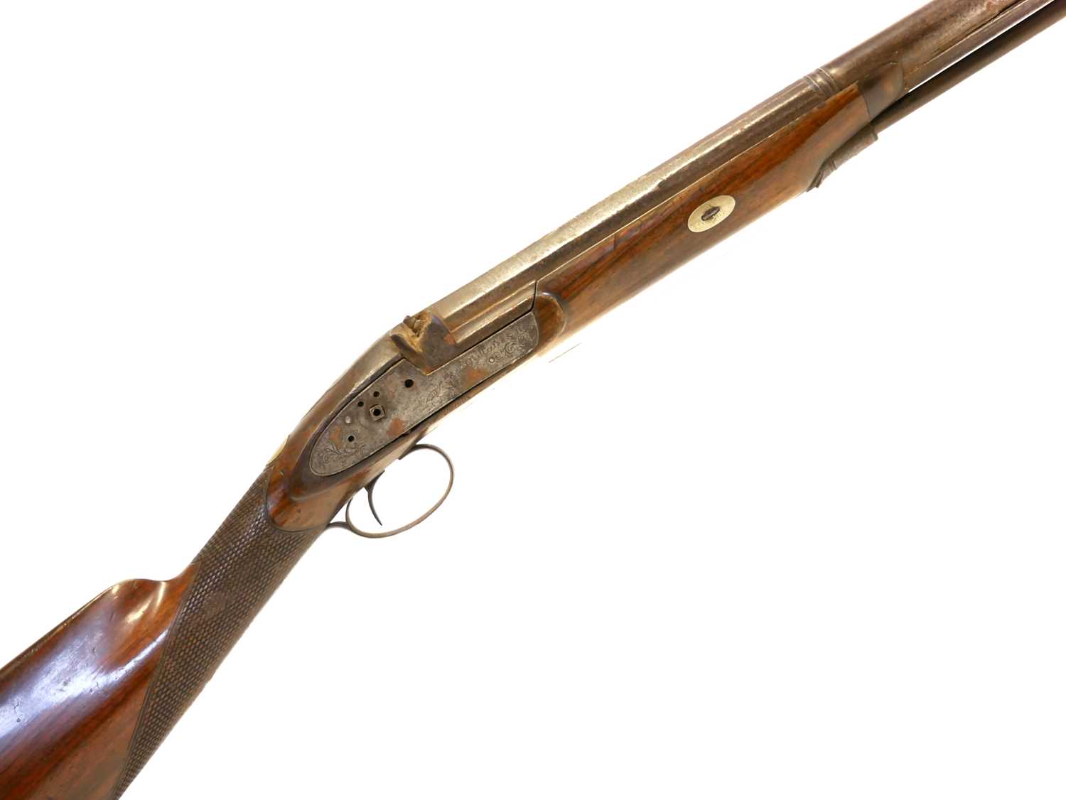 Lot Percussion 14bore single barrel shotgun by Whitfield and Mee