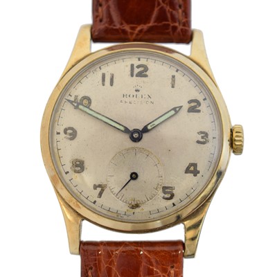 Lot A 1940s 9ct gold Rolex Precision wristwatch