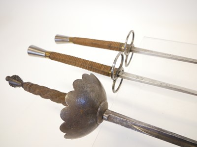 Lot 180 - Pair of fencing foils and one other