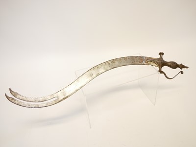 Lot 181 - Indian Zulfiqar double pointed sword