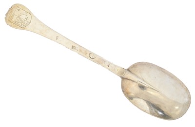 Lot 82 - A James II silver Trefid spoon