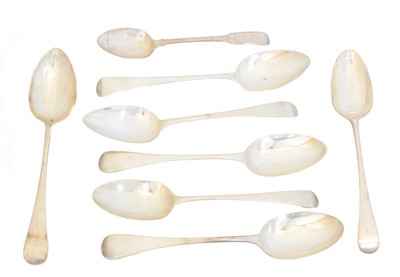 Lot 90 - A selection of George III and later spoons