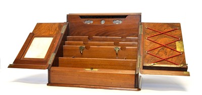 Lot 283 - Victorian desk top stationery box