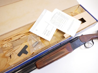 Lot 442 - Almost new boxed Baikal 12 bore over and under multichoke LICENCE REQUIRED