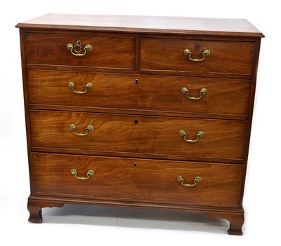 Lot 240a - George III mahogany chest of drawers