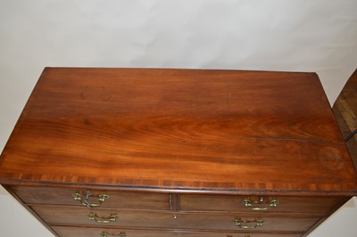 Lot 240 - George III mahogany chest of drawers
