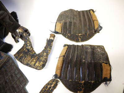 Lot Japanese suit of armour
