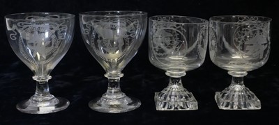 Lot 172 - Two pairs of masonic glasses