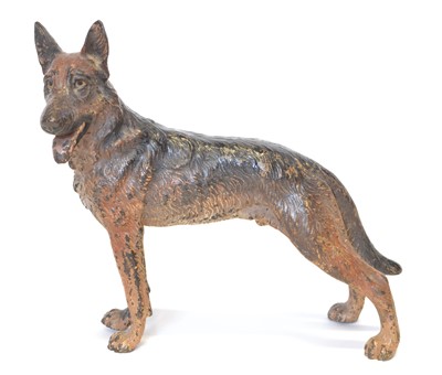 Lot 28 - Cold painted bronze Dog