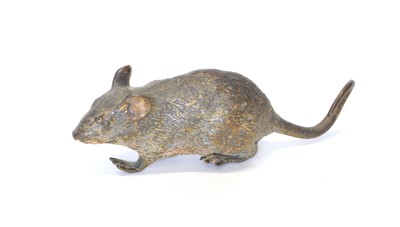 Lot 30 - Cold painted bronze mouse