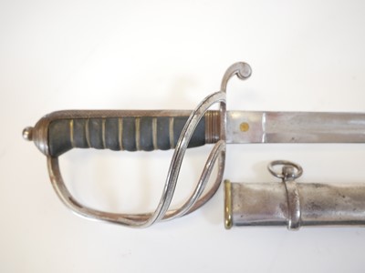 Lot 165 - 1822 pattern sword and scabbard