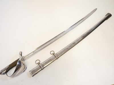Lot 163 - Italian model 1860 heavy cavalry trooper's sword and scabbard