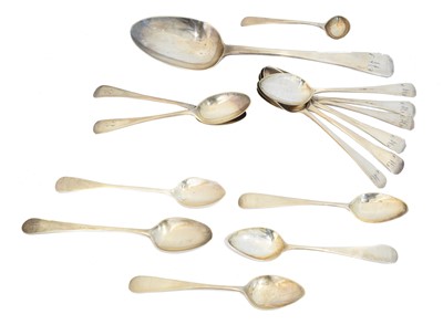 Lot 120 - A selection of silver spoons